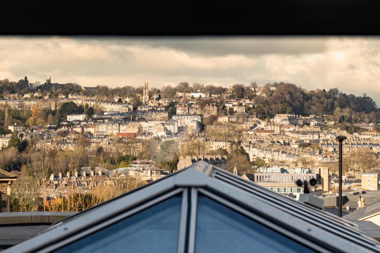 Leighton House - Boutique Guesthouse Bath Exterior photo View of Bath from the Bath and Wells Cathedral